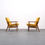 Thumbnail: 1960 Henryk Lis Mid Century Armchair in Yellow Tweed