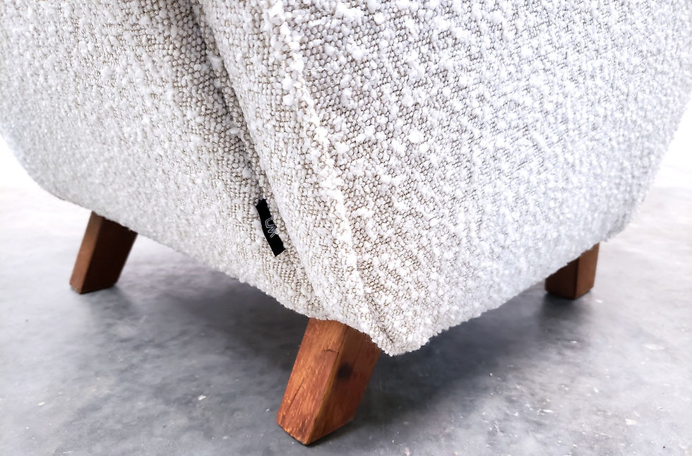 Thumbnail: 1930 Jindrich Halabala H - 282 Armchair in Premium Ivory Boucle