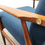 Thumbnail: 1960 Henryk Lis Armchair in Navy Blue LOFTME