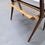 Thumbnail: Vintage Scandinavian Side Table with Wicker Shelf, 1960s