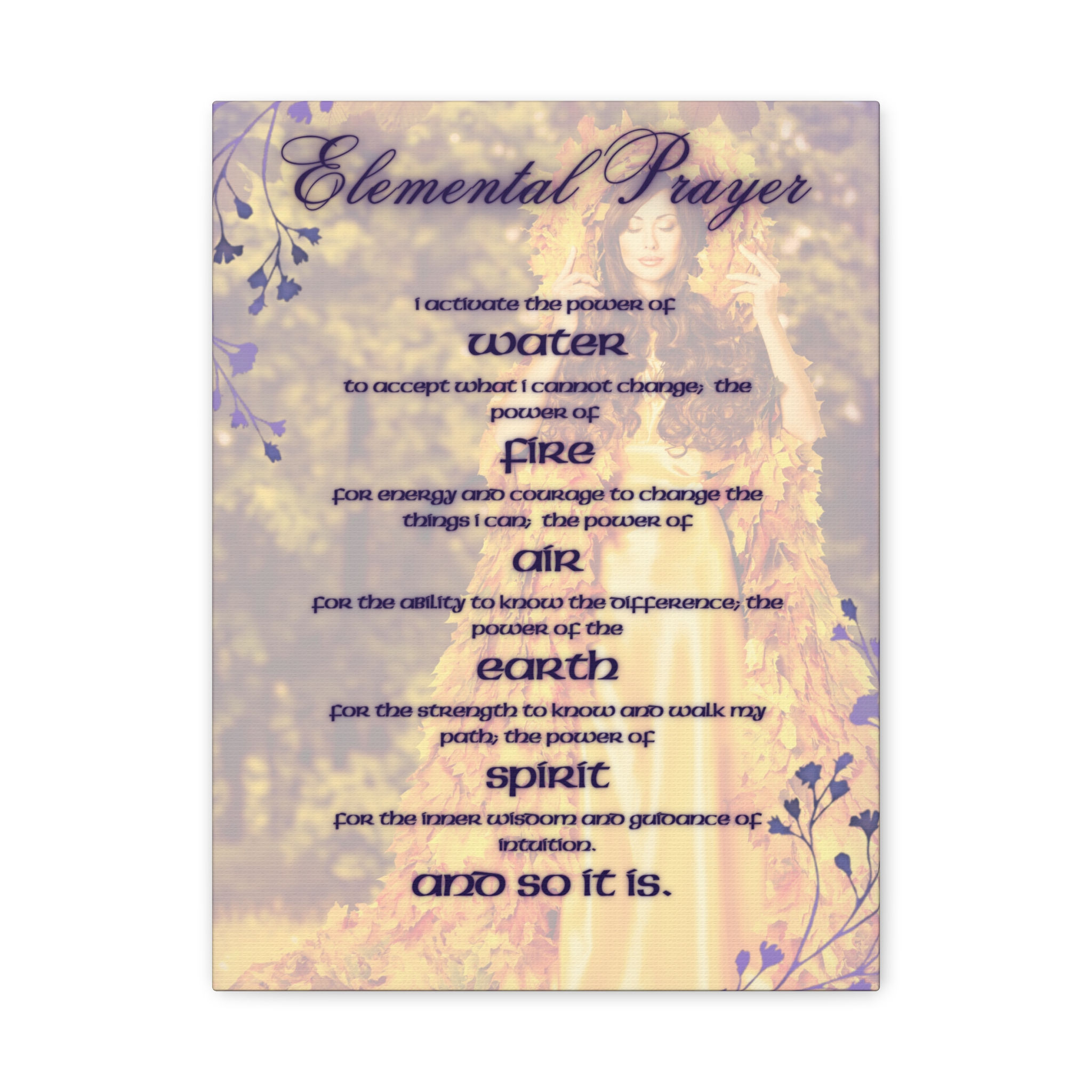 Elemental Prayer Canvas