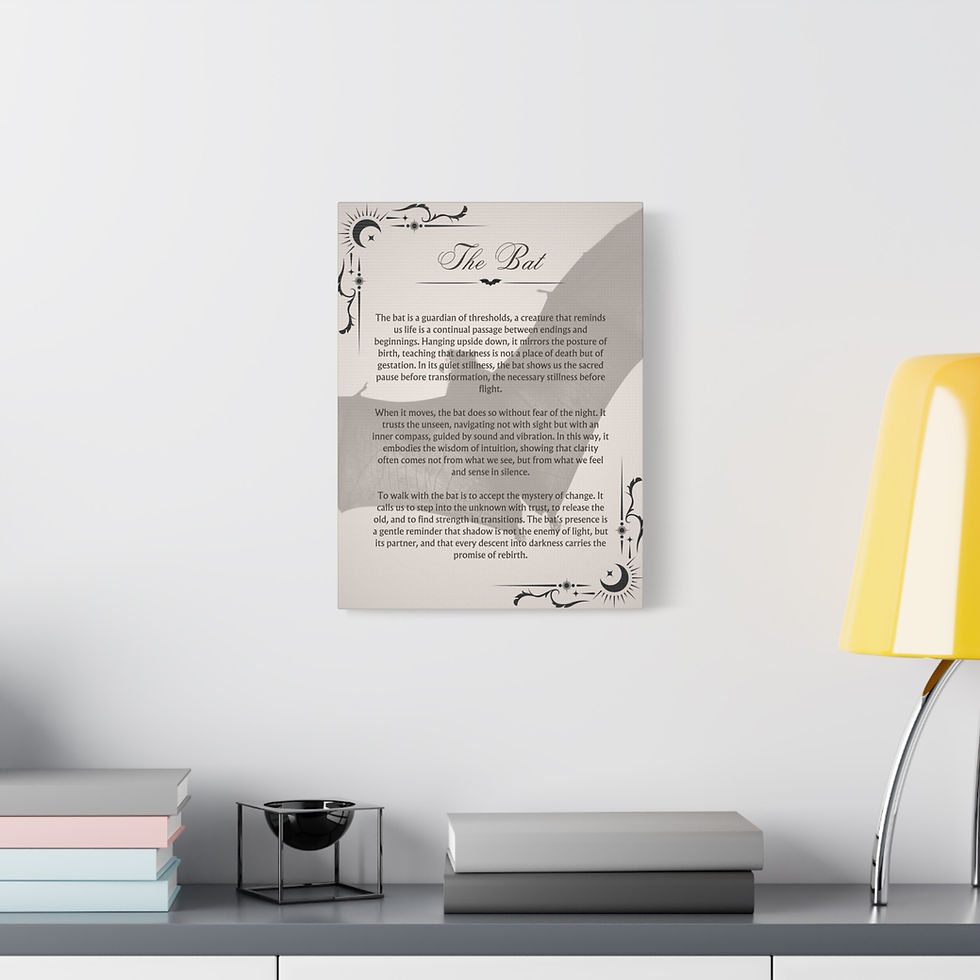 Thumbnail: Mystical Bat Canvas Wall Art
