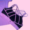 Thumbnail: Strappy Sports Bra Purplr