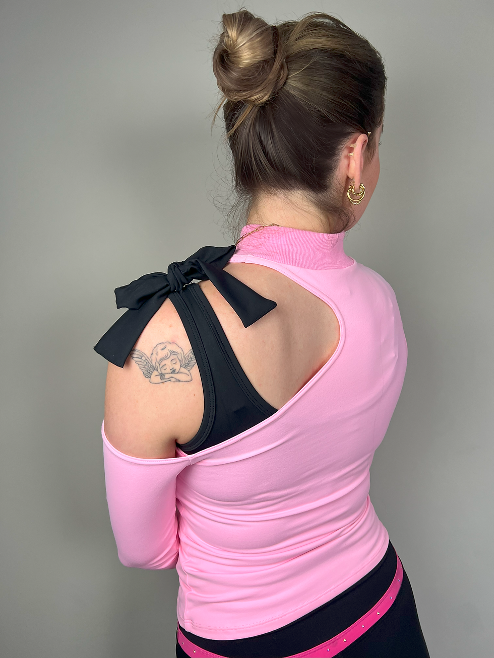 Thumbnail: Off Shoulder Cut-out Sports Top
