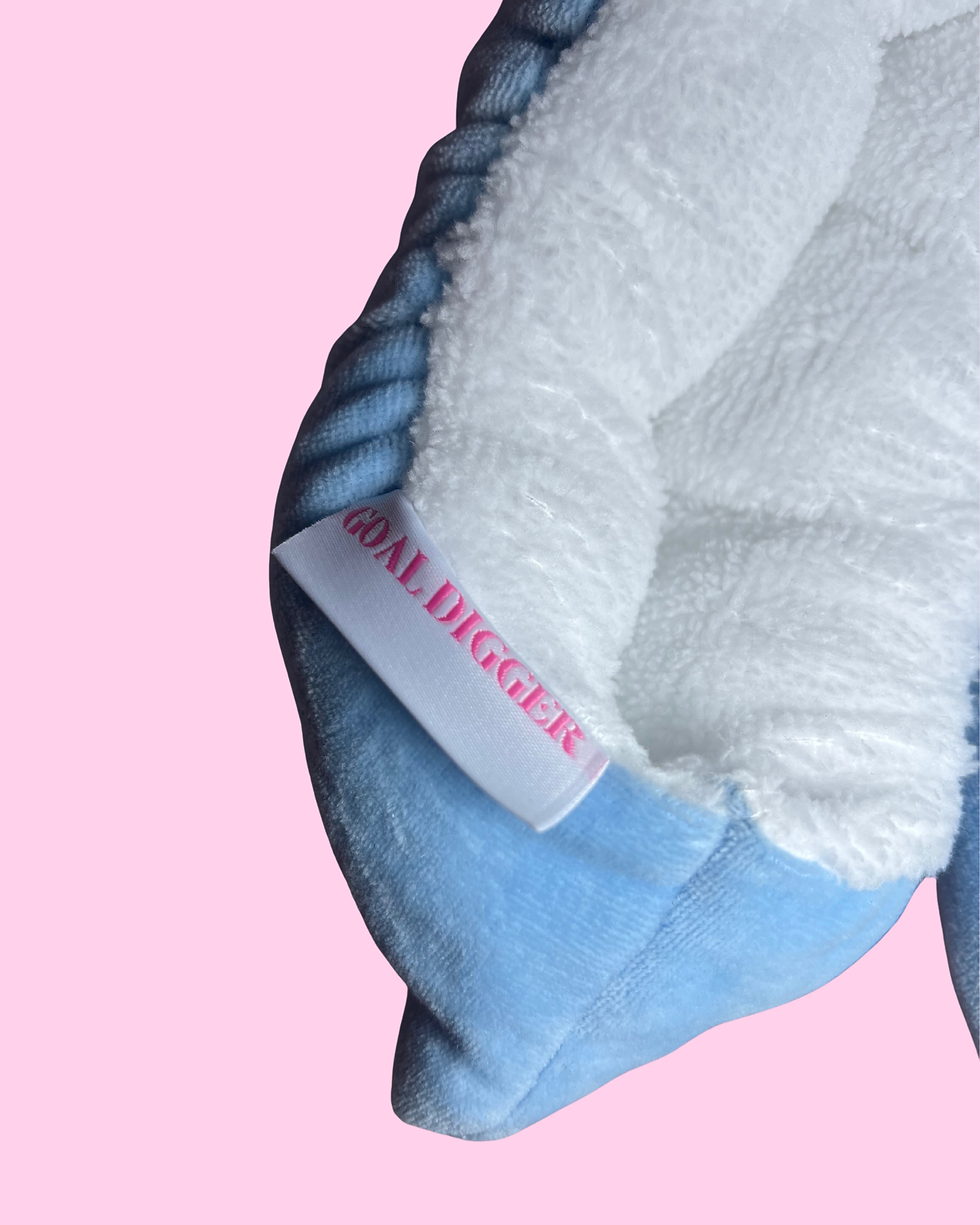Thumbnail: Baby Blue Velvet Soakers