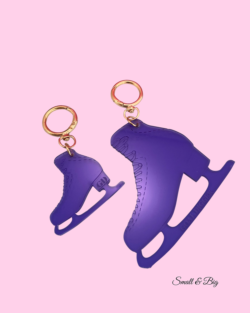 Thumbnail: Skating Keychain – Dark Purple