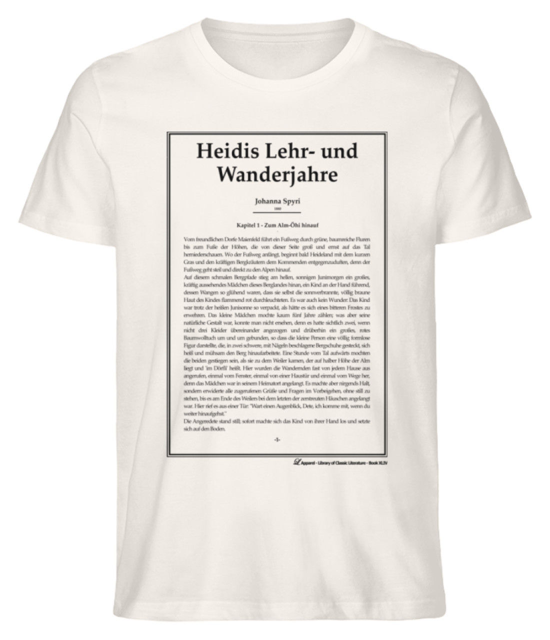 Heidis Lehr- und Wanderjahre (Johanna Spyri), DE - Herren Shirt