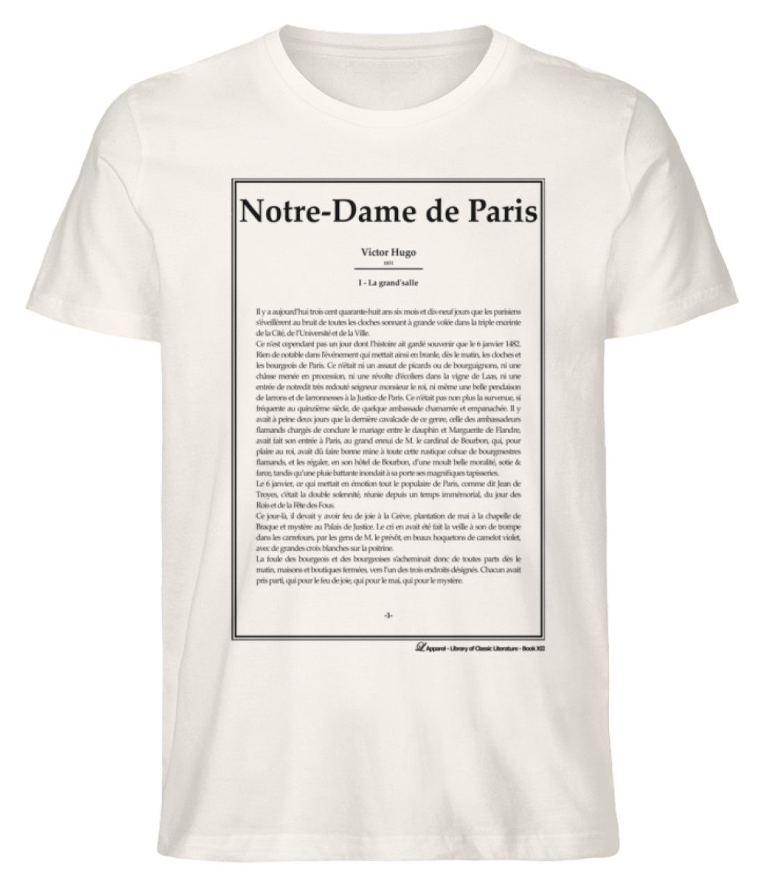 Notre-Dame de Paris (Victor Hugo), FR - Herren Shirt