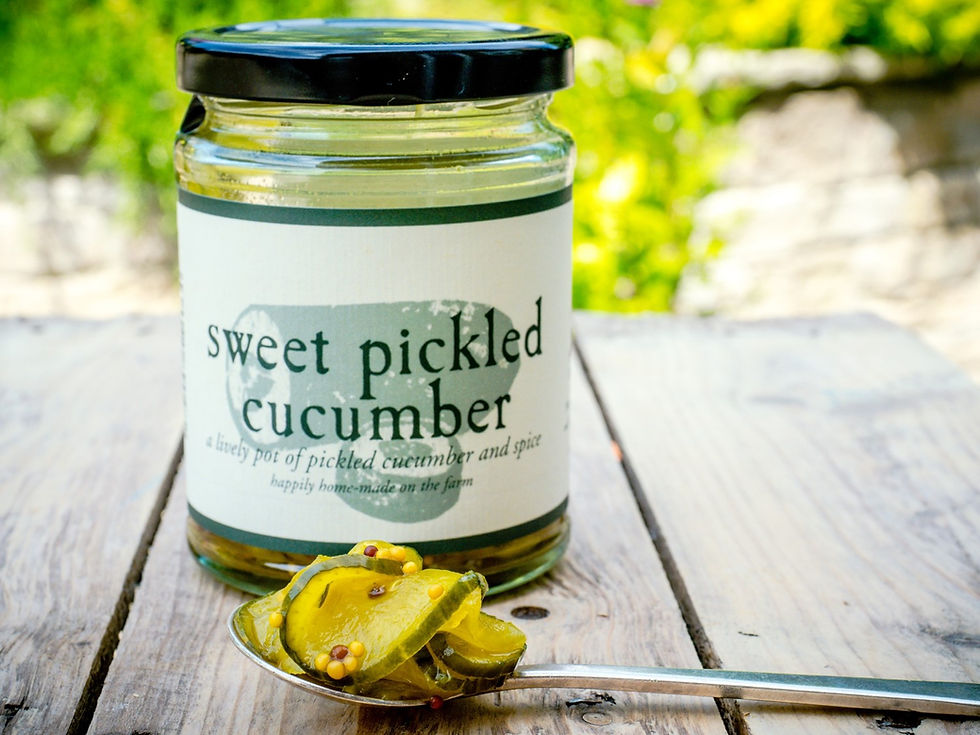 Sweet Pickled Cucumbers