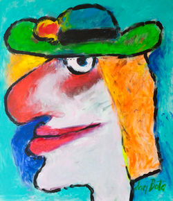 Dan Bota -  Till buhoglinda, acrilic on canvas, 70x60 cm, 2009