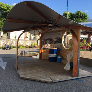 Abri pour exposition