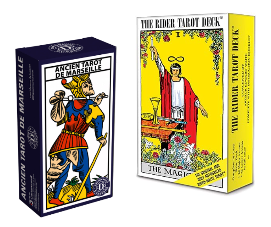 Les différences entre le tarot de Marseille et Rider-Waite-Smith