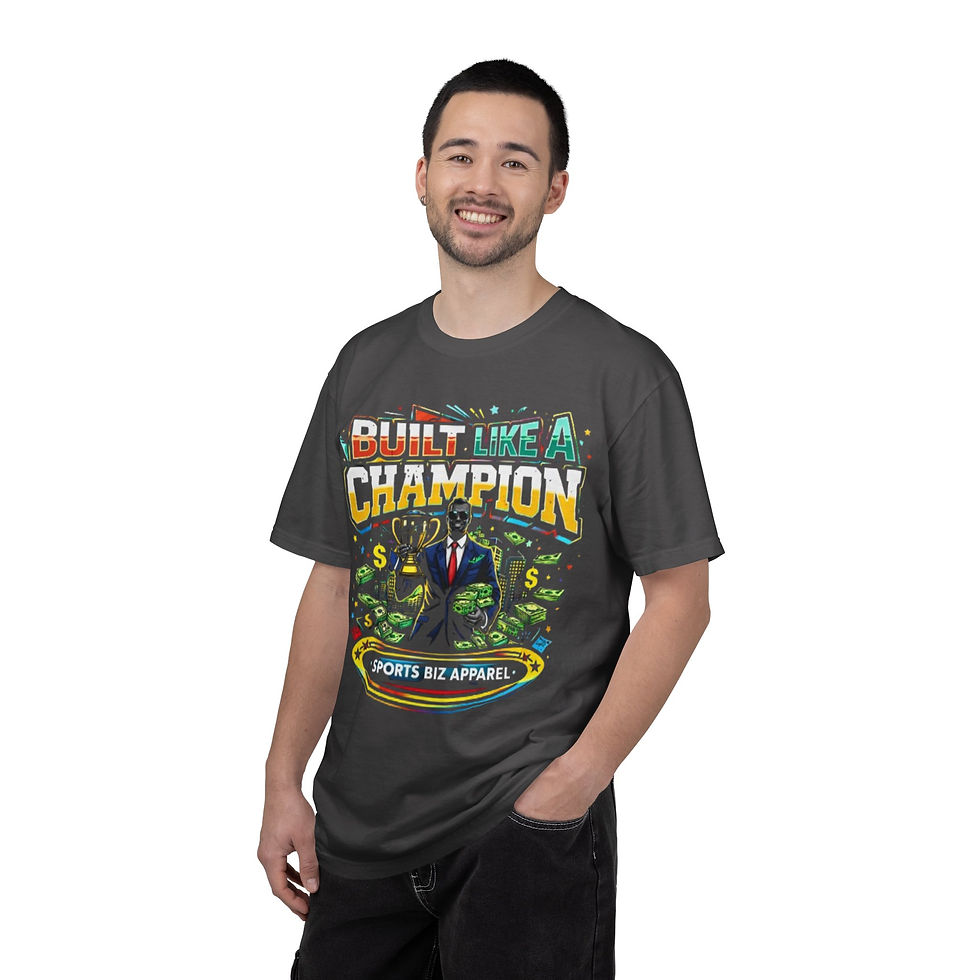 Miniature : Built Like a Champion T-Shirt — Motivational Sports Biz Graphic Tee