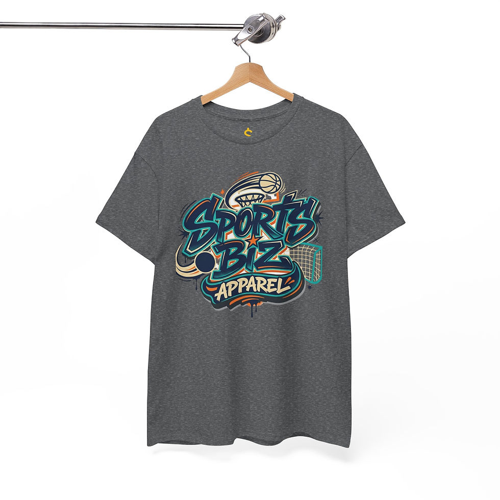 Thumbnail: Sports Biz Apparel Graphic Tee – Retro Basketball Streetwear T‑Shirt