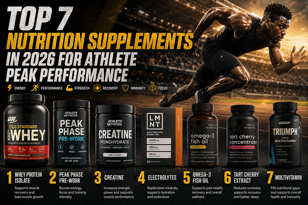 Top 7 Nutrition Supplements in 2026 for Athlete Peak Performance