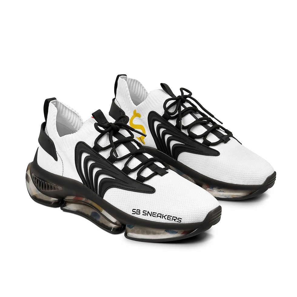 Eye-level view of eco-friendly sports apparel displayed on a rack