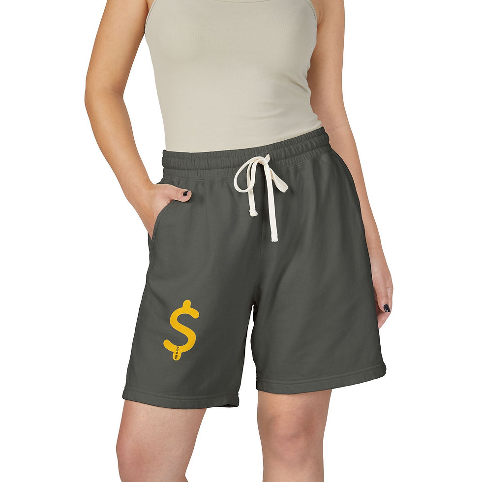 Thumbnail: Sports Biz Apparel Fleece Sweat Shorts  — Lightweight Garment-Dyed Lounge Shorts