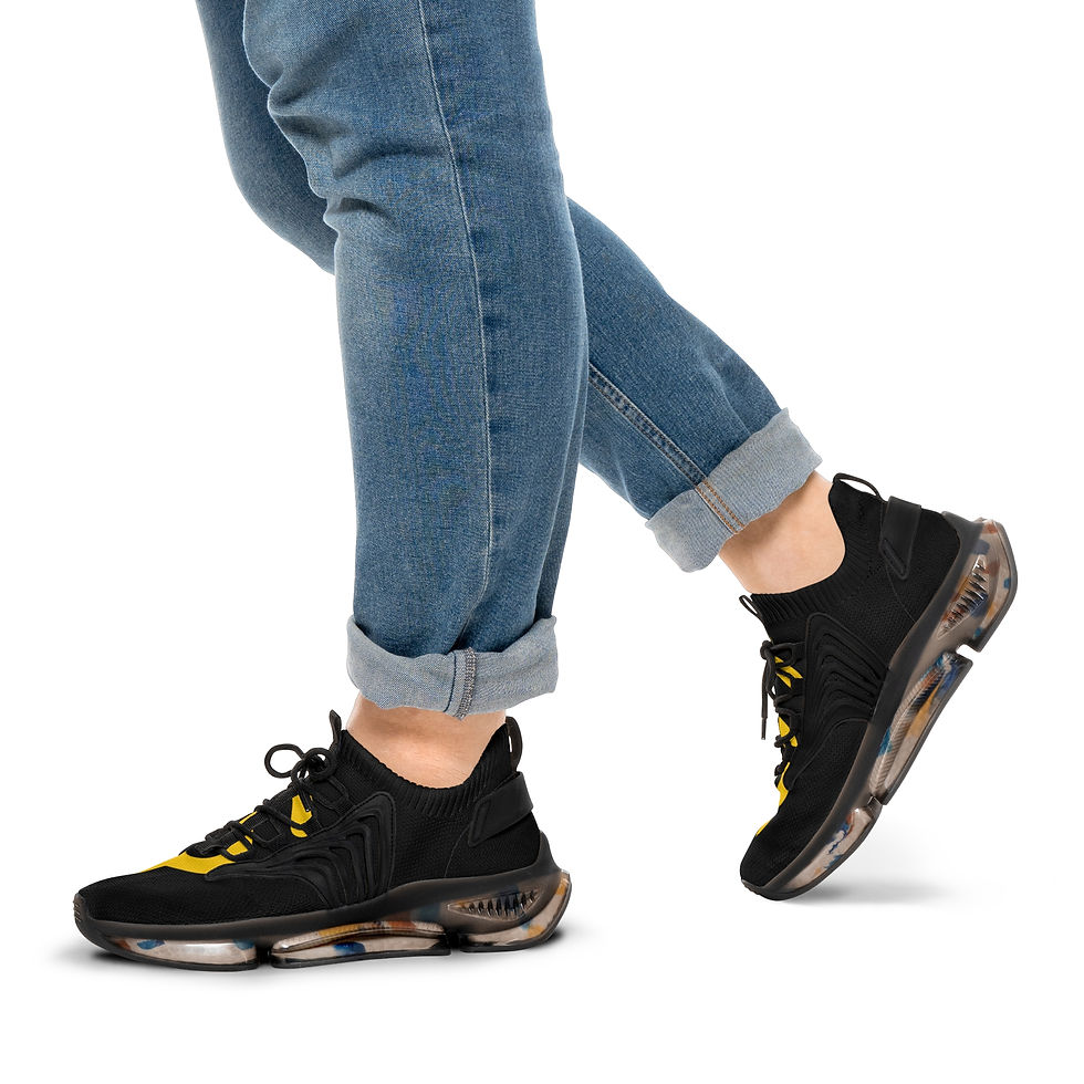 Miniature : SB Sneakers - Liwa Black & Gold Edition, Running Shoes, Casual Sneakers