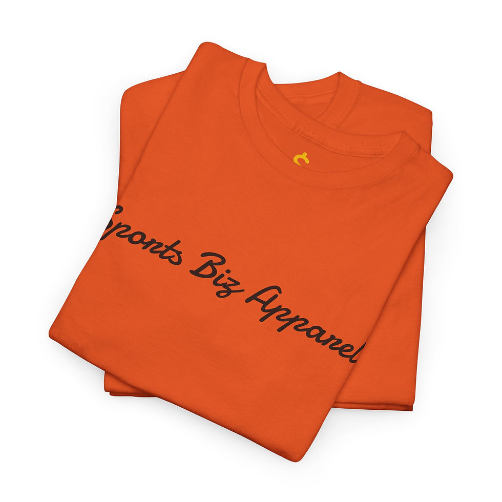 Thumbnail: Sports Biz Apparel Tee — Minimal Script & Logo T-Shirt