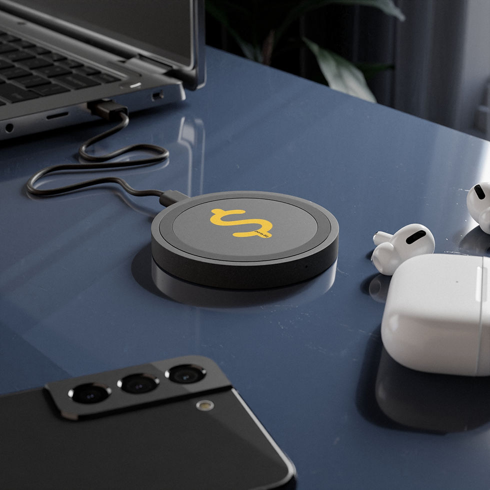 Miniature : Sports Biz Sleek Wireless Charging Pad | Modern Tech Accessory, 
