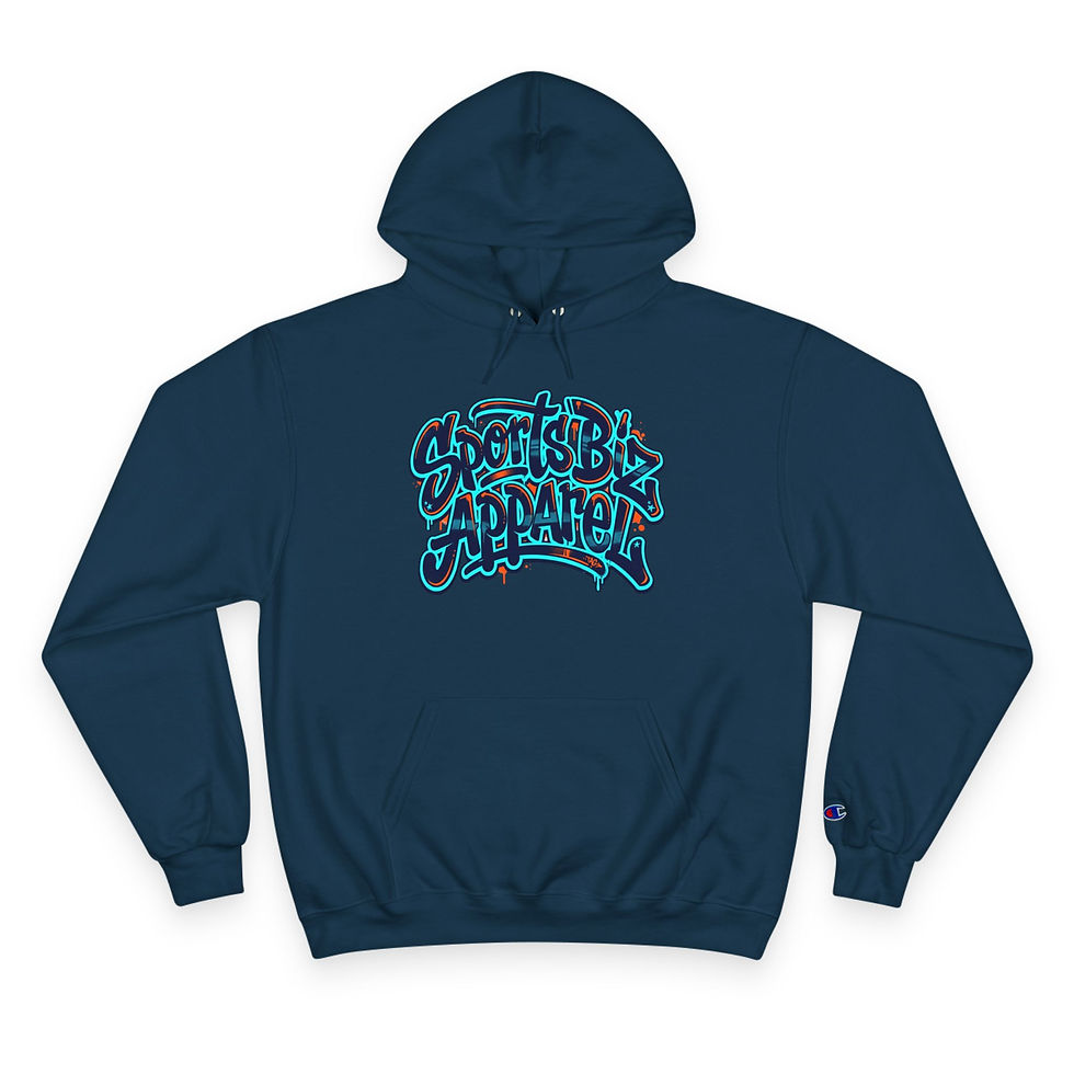 Thumbnail: Graffiti Logo — 'Street' Sports Biz Apparel Customized Champion Hoodie