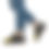 Thumbnail: SB Sneakers - Ches Wolf-Grey & Gold Running Shoes, Great for Gym, Casual Wear