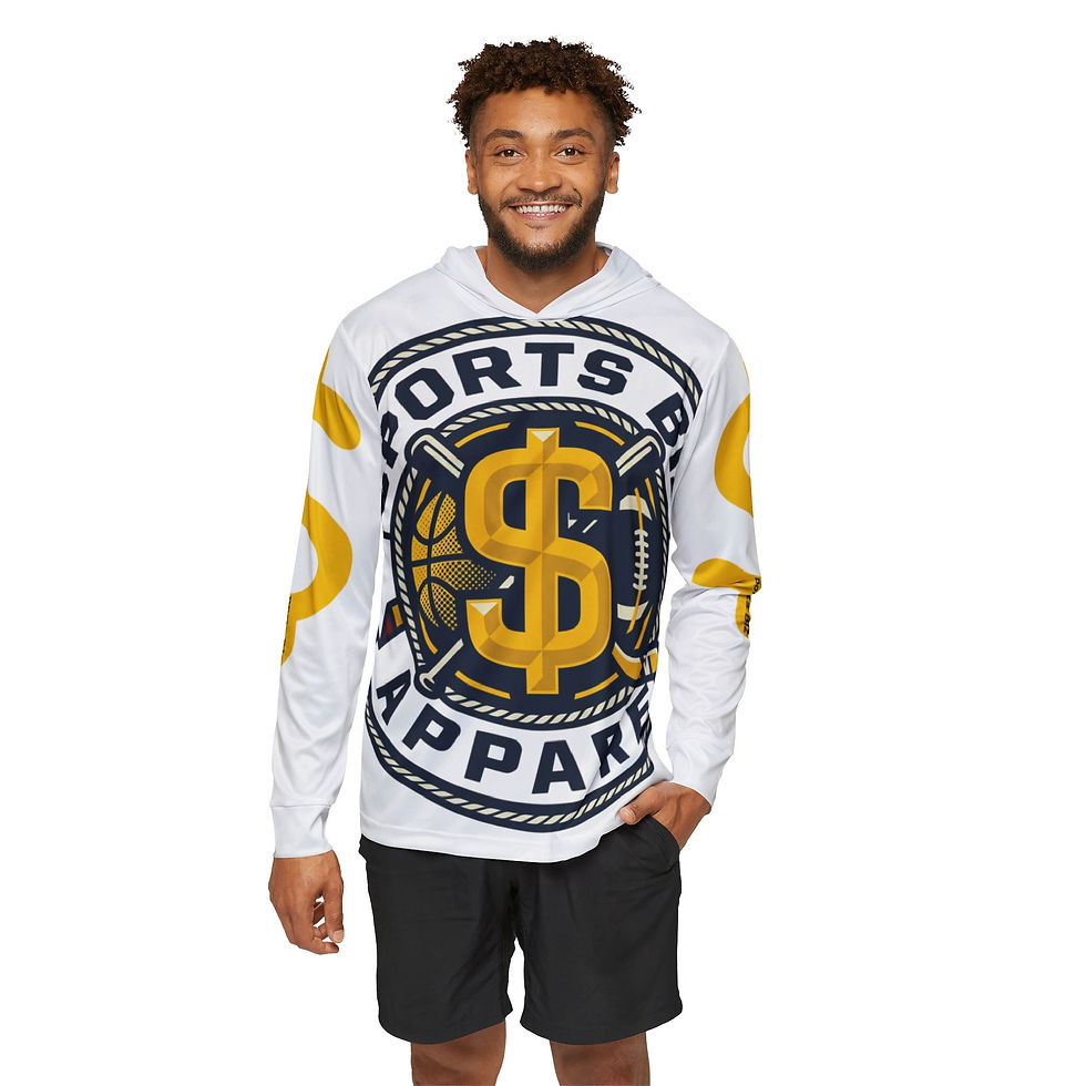 サムネイル： Sports Biz Apparel Hoodie — Men's Athletic Warmup Hoodie with Logo
