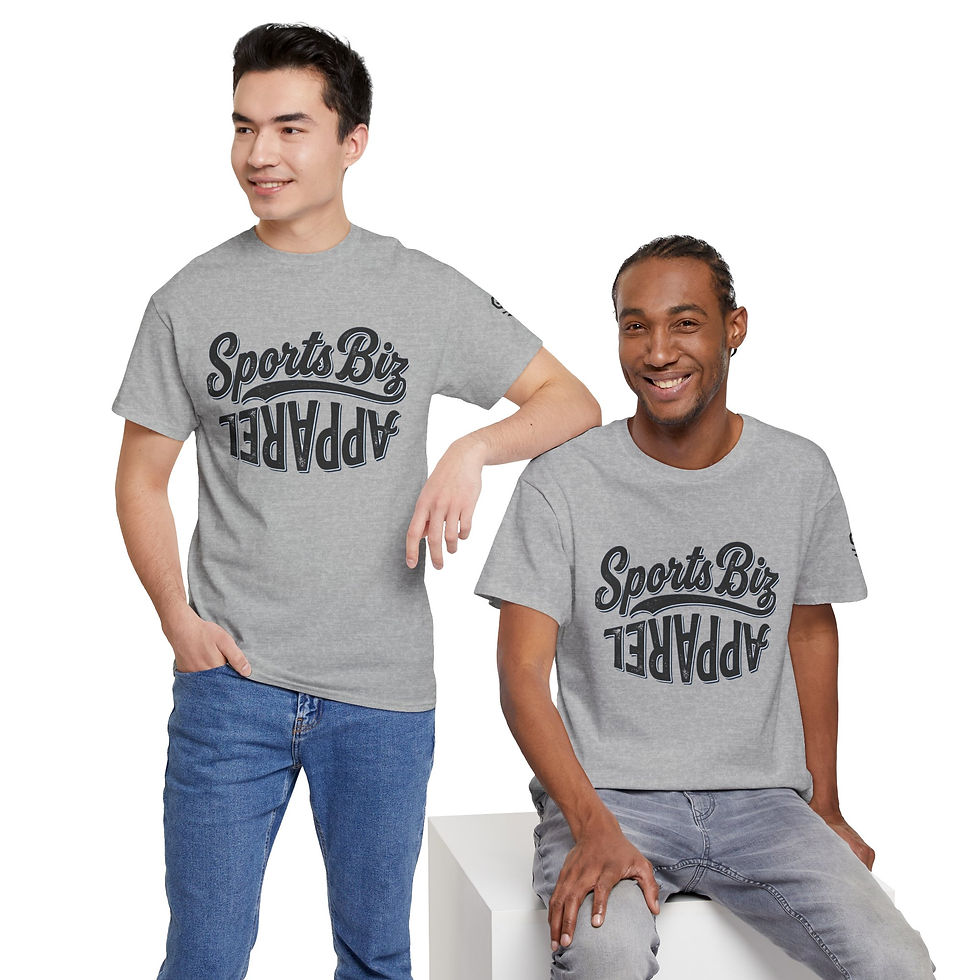 Thumbnail: Sports Biz Apparel T-Shirt — Retro Mirrored Logo Tee