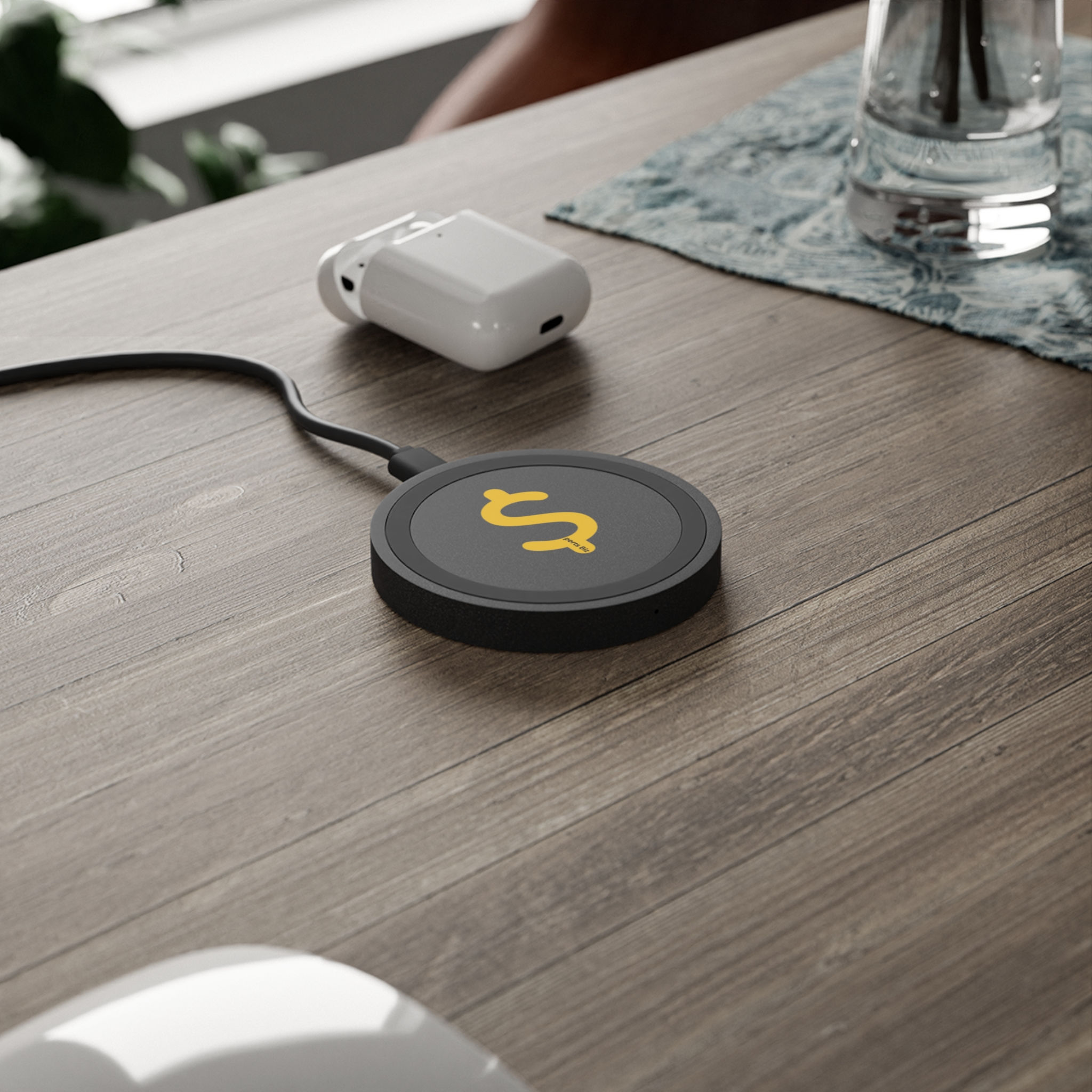 Sports Biz Sleek Wireless Charging Pad | Modern Tech Accessory, 