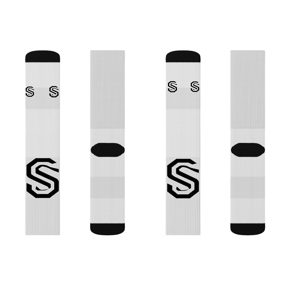 Thumbnail: Sports Biz Apparel Socks — Monogram 'S' Athletic Crew Socks
