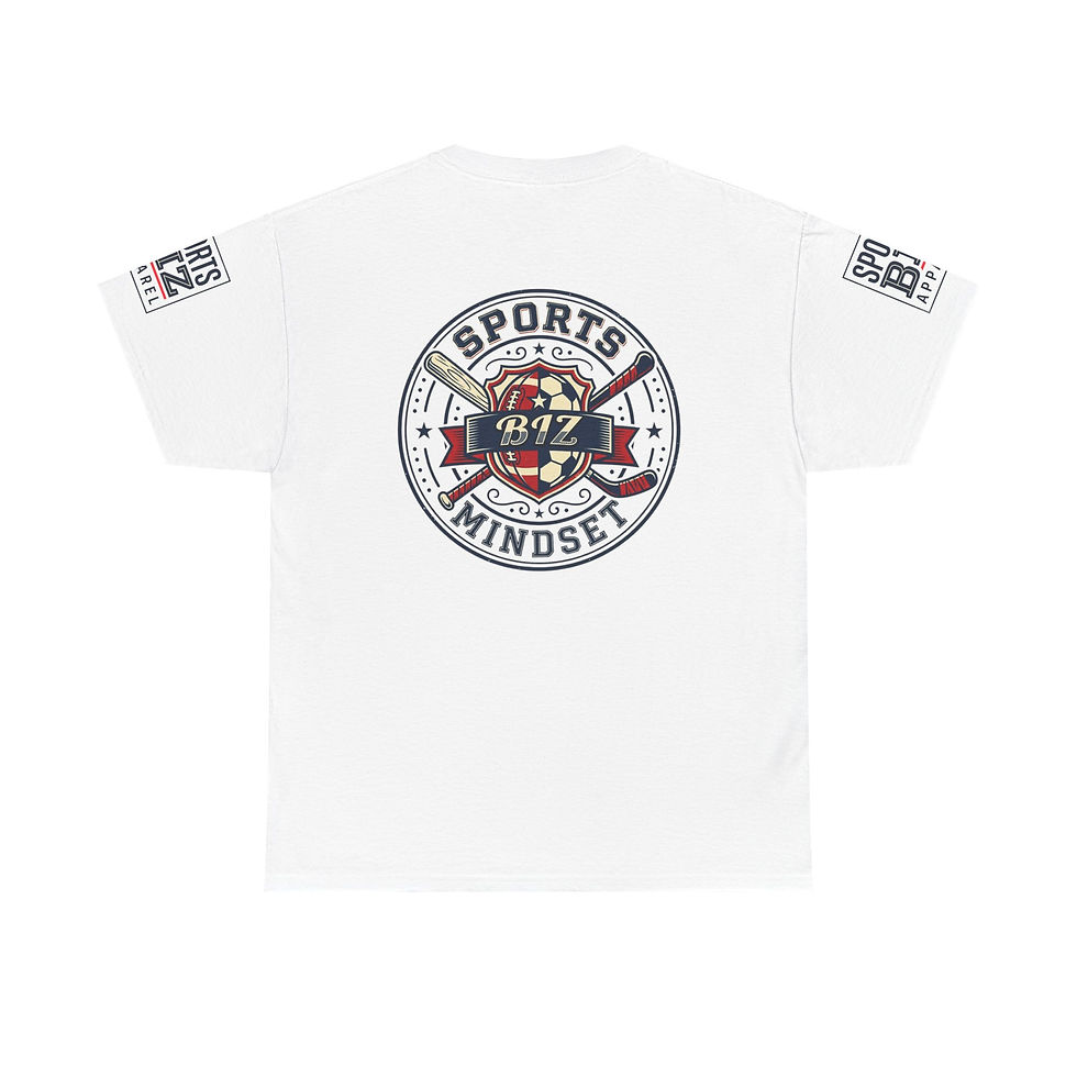 サムネイル： Sports Biz Apparel Mindset T-Shirt — Athletic wear Logo Tee