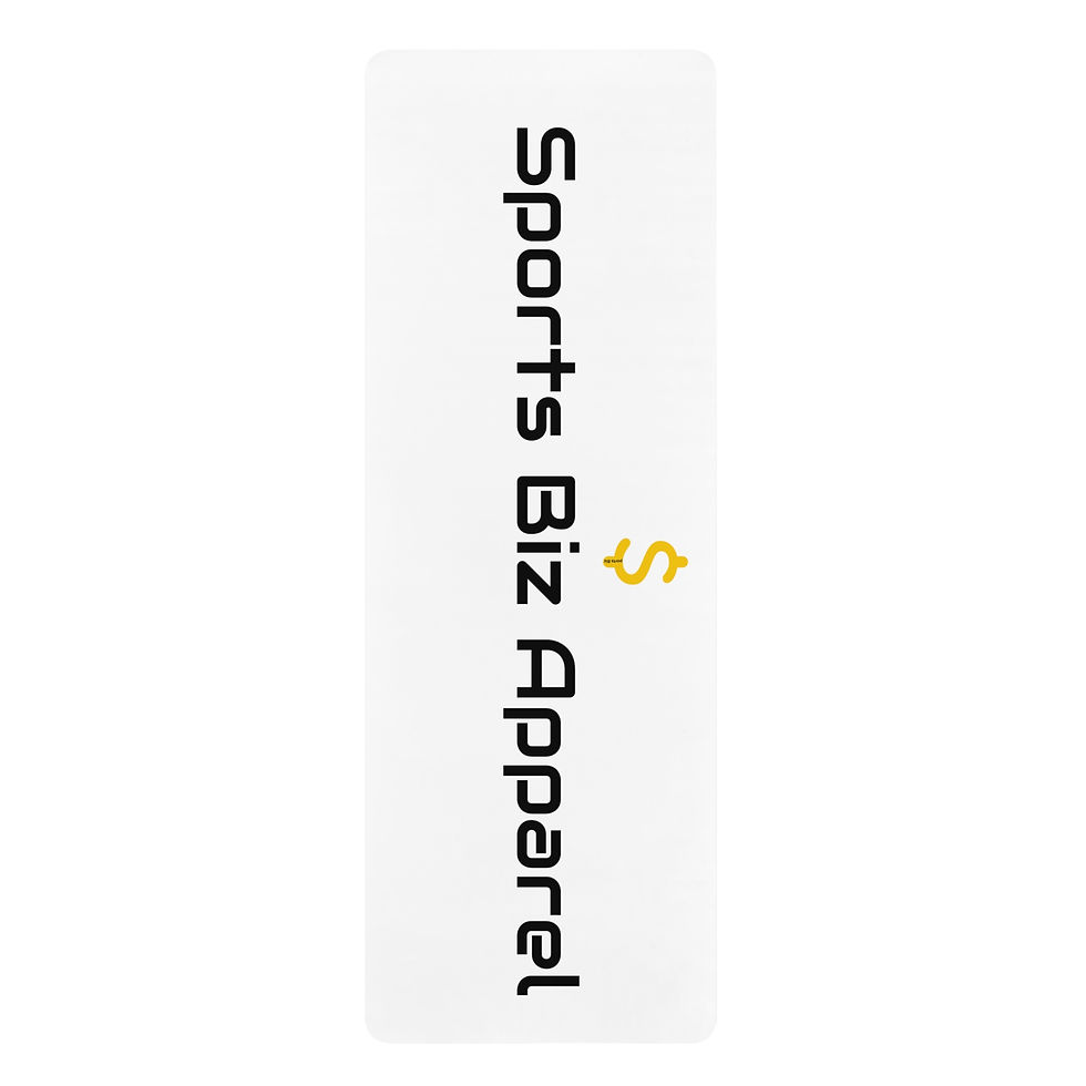 Thumbnail: Rubber Yoga Mat — Sports Biz Apparel Vertical Name and Logo Icon