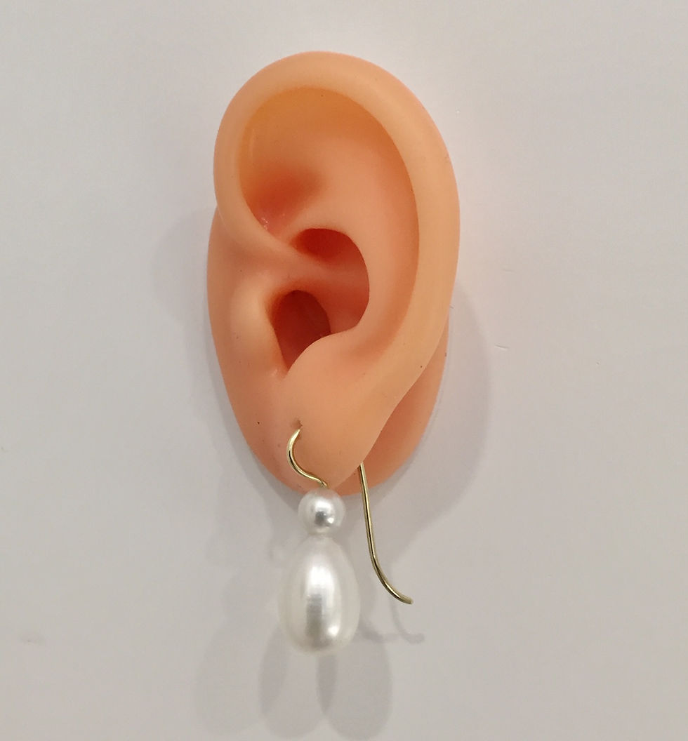 Miniaturbild: Ohrhänger mit Süßwasser Zuchtperlen in 585er Gelbgold