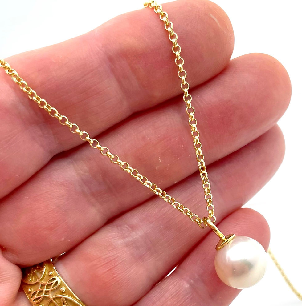 Miniaturbild: Unikat Klapp-Creolen mit Perlen, d=10,2 mm in 925er Silber/ Gelbgold plattiert