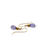 Miniaturbild: Amethyst Tropfen Ohrhänger in 925er Silber mit 750er Gelbgold Plattierung