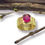 Miniaturbild: Ring in 750er Gelbgold mit Turmalin, in RW 55