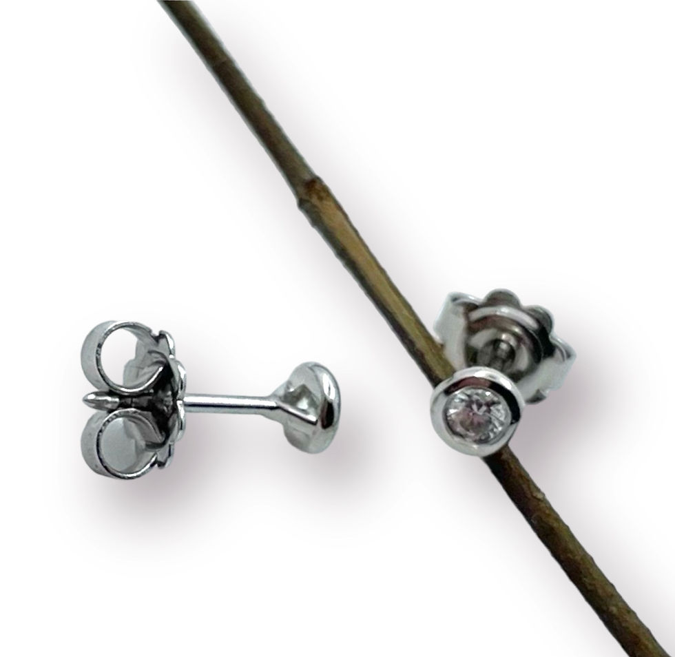 Miniaturbild: Ohrstecker in 750er Weißgold/ rhodiniert mit Brillant (je 0,1ct) TW/vsi