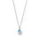 Miniaturbild: Klapp-Creolen mit Einhänger Blautopas/facettiert in 925er Silber/ rhodiniert