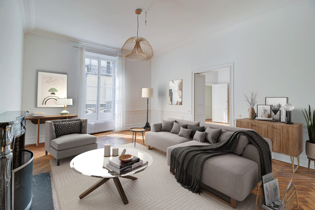 virtual staging appartement place royale nantes