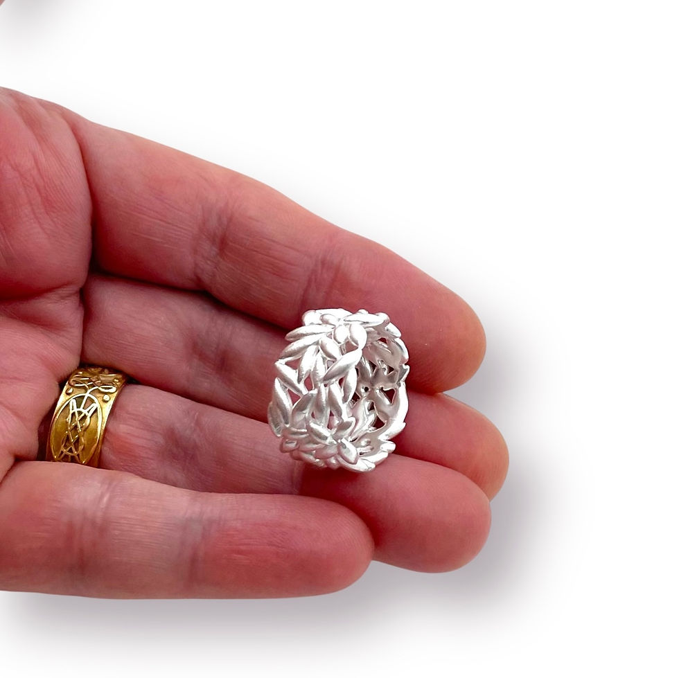 Miniaturbild: Ring Unikat "Reiskorn" in 925er Silber in RW 56