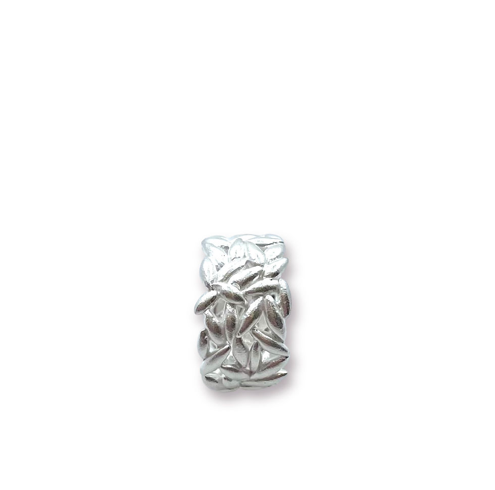 Miniaturbild: Ring Unikat "Reiskorn" in 925er Silber in RW 56