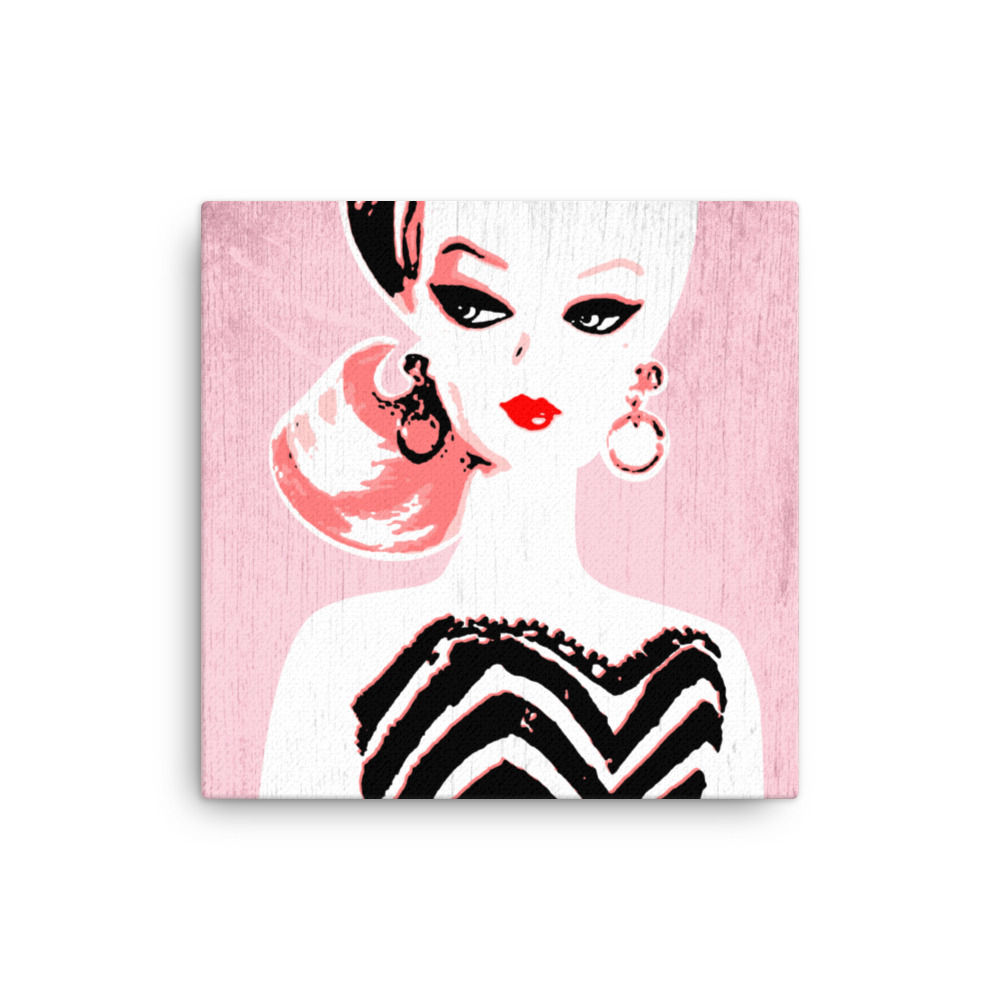 Classic Barbie Canvas 12 x 12" 