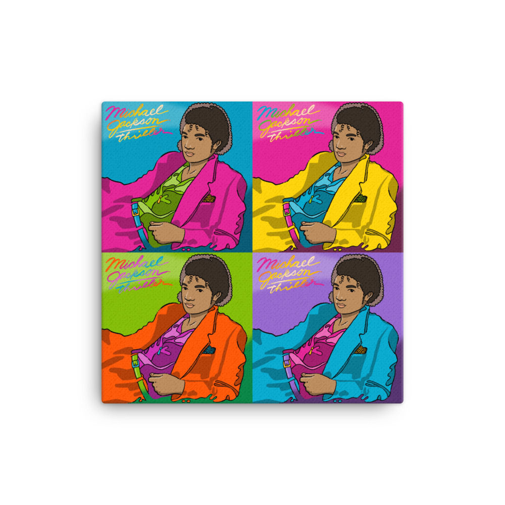 Thriller Pop Art Canvas 12 x 12"