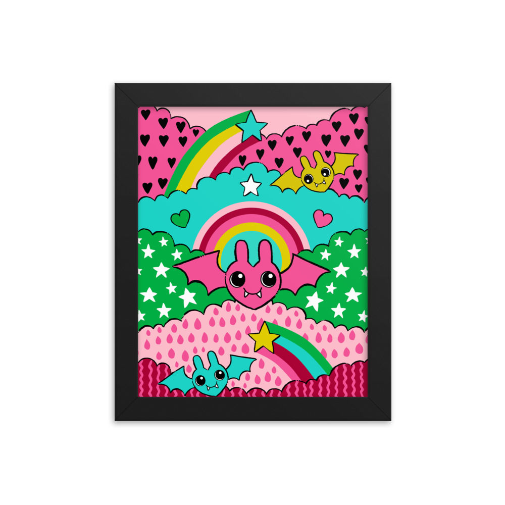 Love Bats Framed Print