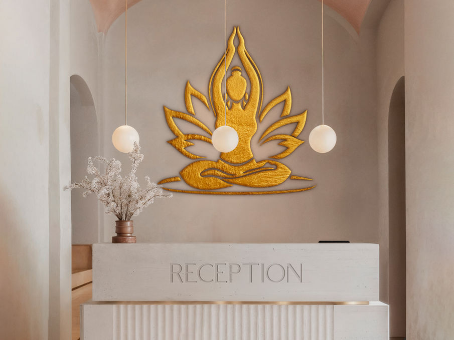 Divine Aura Wellness Center spatial branding