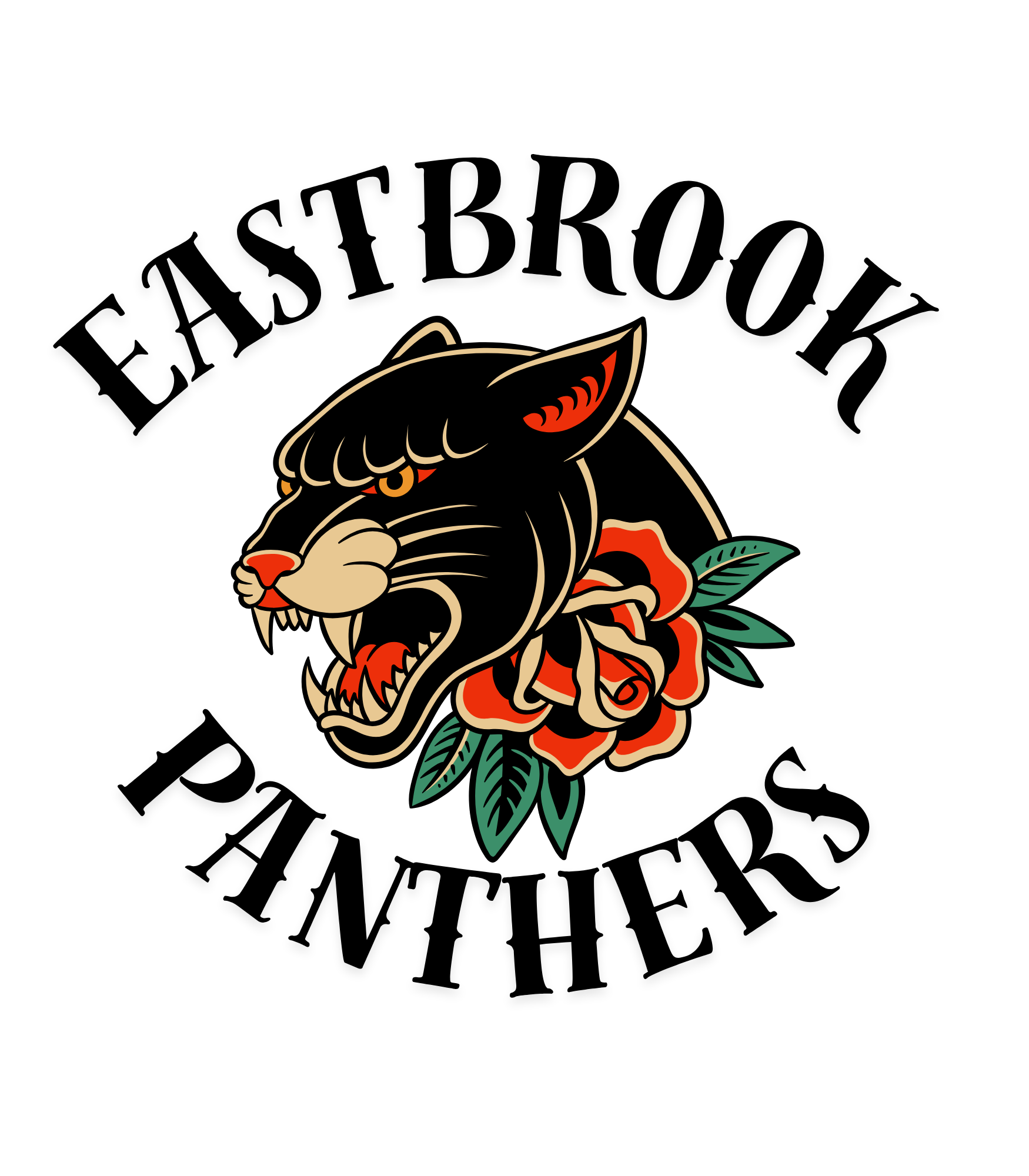 Traditional Panther with Rose