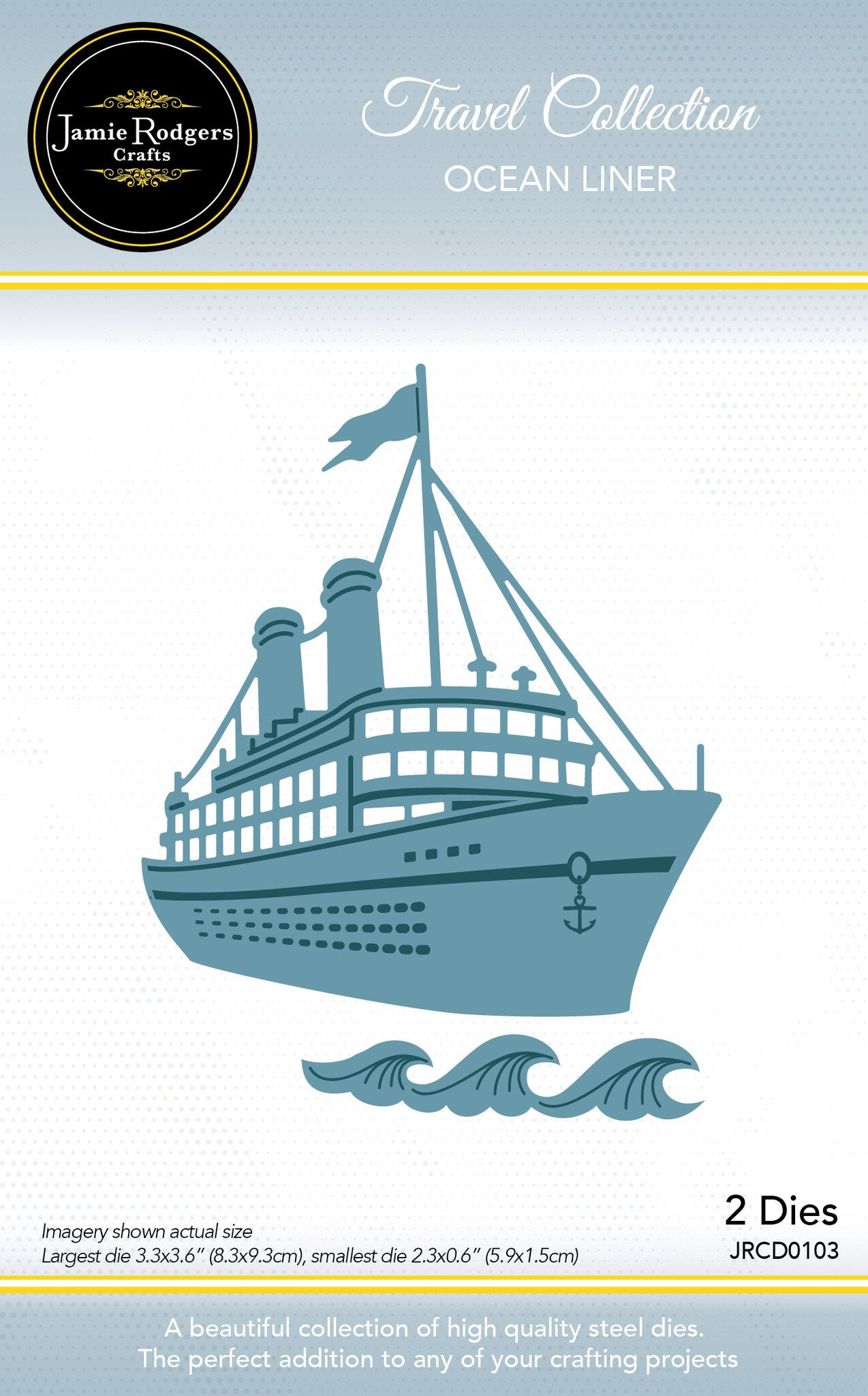 Ocean Liner Craft Die Set - Travel Collection by Jamie Rodgers Crafts