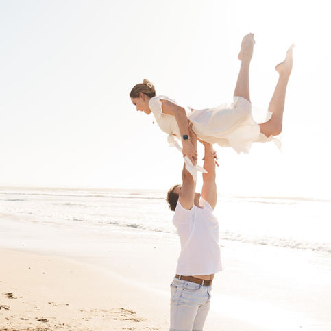 Love, Fun ,Beach ,photoshoot, sunset, Couple playing