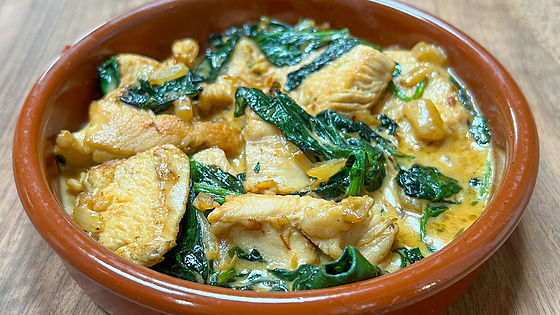 21. Espinacas con pollo