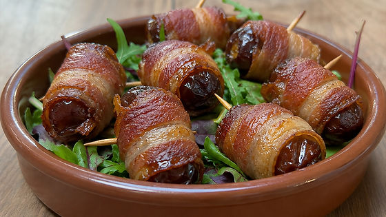 22. Dátiles envueltos en bacon